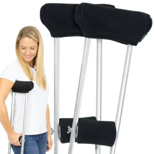 fleece crutch pads with hand grips
