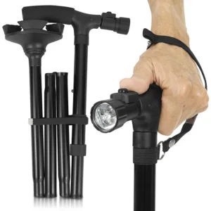 led folding cane
